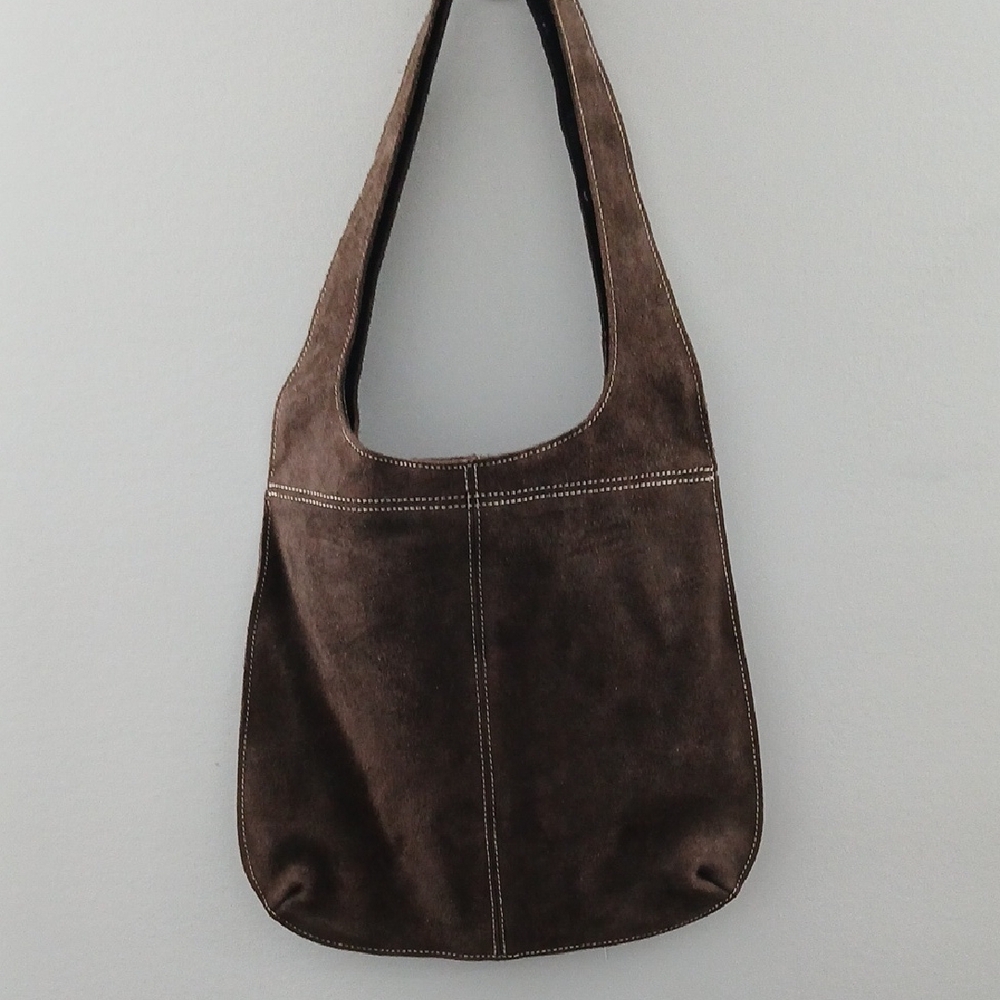 Old Navy Brown Suede Hobo Bag